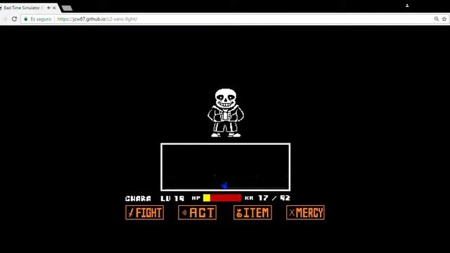 Bad Time Simulator Sans Fight смотреть онлайн
