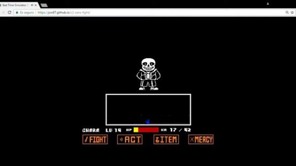 Bad Time Simulator Sans Fight