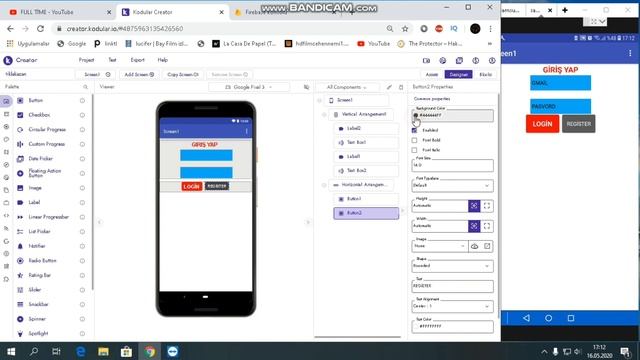 LOGİN AND REGİSTER FİREBASE AUTHENTİCATİON / TIKLA KAZAN PART 1 kodular io смотреть онлайн