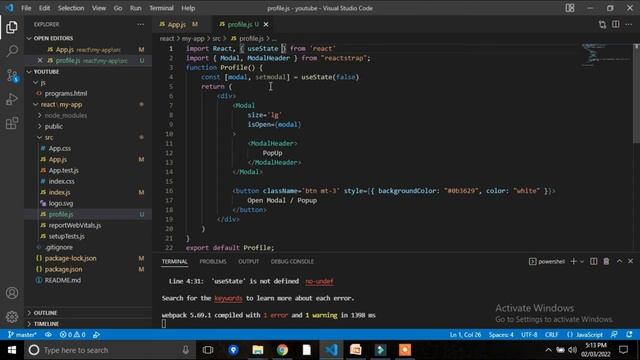 Create a Modal ( Popup ) with React JS in ( Hindi , Urdu ) , Pop up component || React popup modal смотреть онлайн