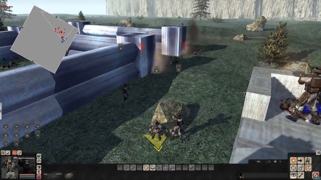 UNSC MARINE FORT DEFENSE FROM COVENANT ARMY WAVES - Men of War: Halo Mod смотреть онлайн