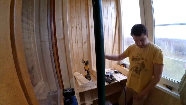 Шкаф из вагонки на лоджии смотреть онлайн