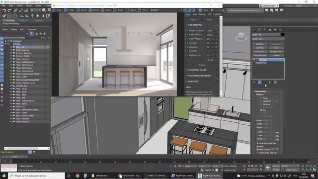 Projekt i wizualizacje kuchni | Archicad + 3ds Max + Corona Renderer | odcinek 2/3 смотреть онлайн
