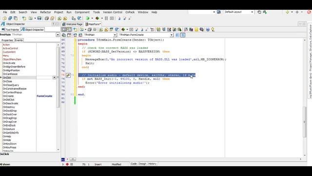 Music Player using BASS library +Media player Delphi tutorial смотреть онлайн