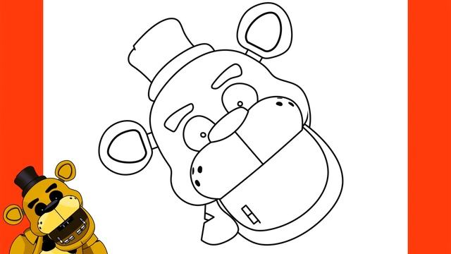 Cómo Dibujar Golden Freddy - Five Nights At Freddy's | FNAF