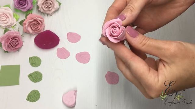 Невероятно КРАСИВО и БЫСТРО получаются РОЗЫ | УКРАШЕНИЯ для МОДНИЦ | FLOWERS made of CLAY смотреть онлайн