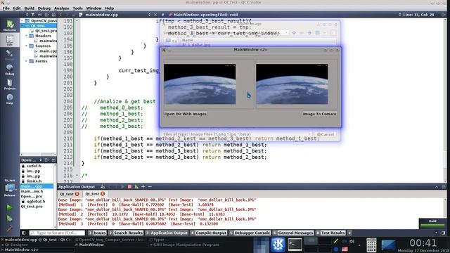 OpenCV Image Comparison Demo Application. смотреть онлайн