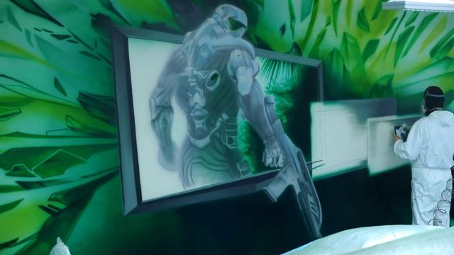 Стена Crysis 2 в российском офисе NVIDIA - как это было? смотреть онлайн