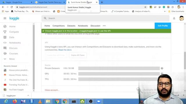How to import Kaggle competition data directly in Google Colab & drive -Part-2 |Session With Sumit смотреть онлайн