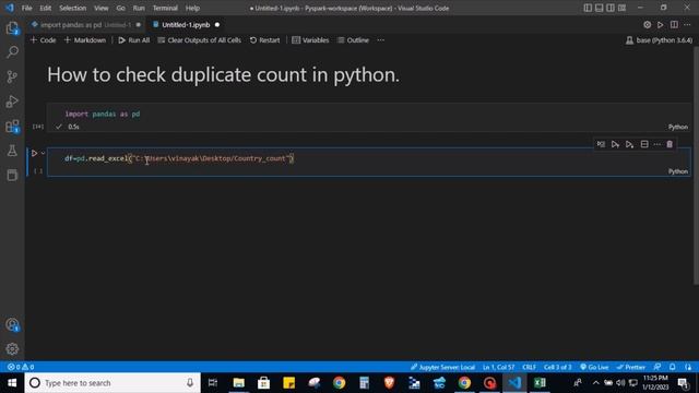 How to check duplicate count in Excel and Python | Pivot Table смотреть онлайн