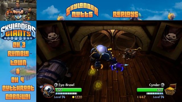 SkylanderNutts Replays Giants (Ch 3 - Rumbletown and Ch 4 - Cutthroat Carnival) смотреть онлайн