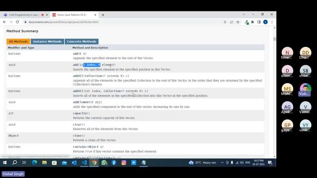 Day 15 - Java util package classes, Vector, ArrayList, Properties, List, Date смотреть онлайн