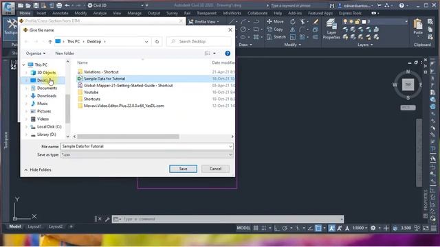 How to draw profiles in AutoCAD easily смотреть онлайн