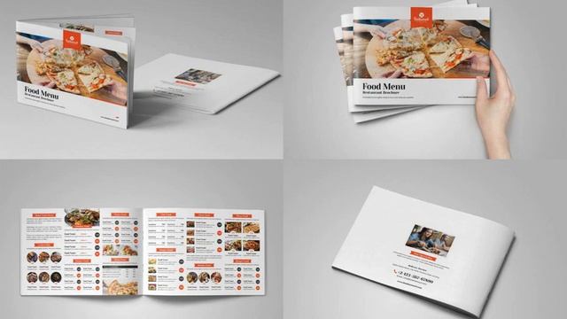 Brochure Templates: Food Menu Restaurant Brochure Bundle