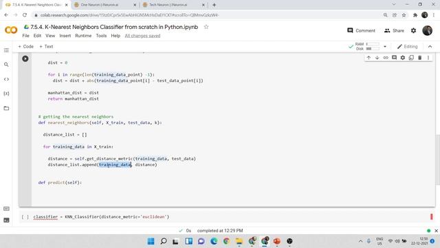 7.5.4. K-Nearest Neighbors Classifier from Scratch in Python | KNN Classifier смотреть онлайн