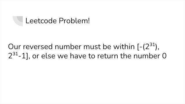 Reversing an Integer in Java - Leetcode #7 Reverse Integer Problem смотреть онлайн