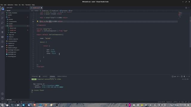 Aulinha Vue #6 - Vue Directives: Data смотреть онлайн