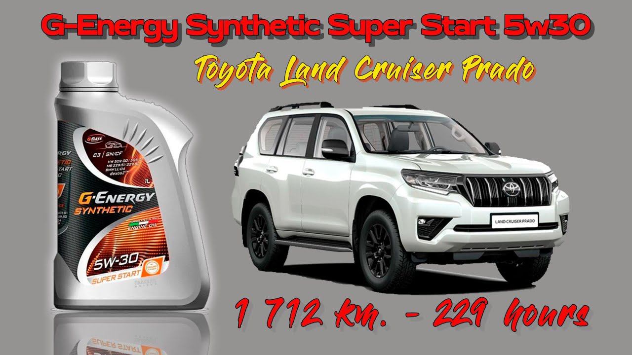 G Energy Synthetic Super Start 5w30 (отработка из TLC Prado 2,8D, 229 моточасов). смотреть онлайн