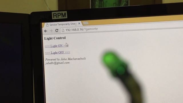 ARDUINO - LED Control over Ethernet (ENC28J60) смотреть онлайн