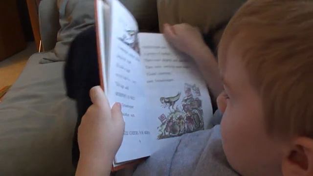 Kaellum reading Arnold Lobel's "Grasshopper on the Road" смотреть онлайн