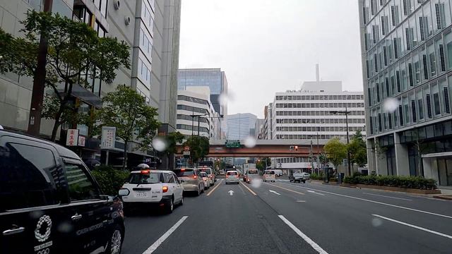 JAPAN [4K] GoPro HERO 9 - Rainy Day Driving in Tokyo: Nihonbashi & Bakurocho ASMR Drive Travel Worl смотреть онлайн