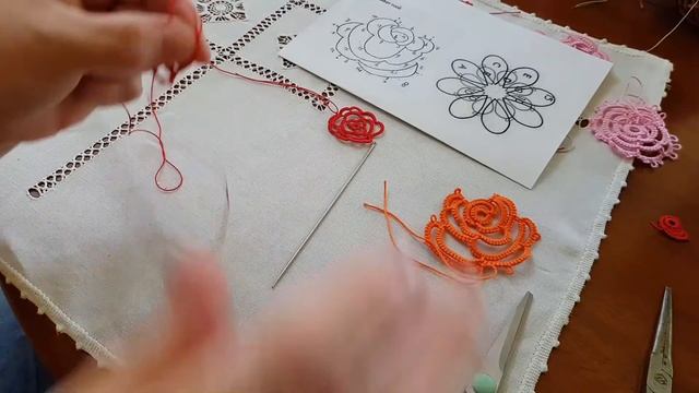 #14 #różyczka 2 #Frywolitka Igłowa #Needle Tatting# смотреть онлайн