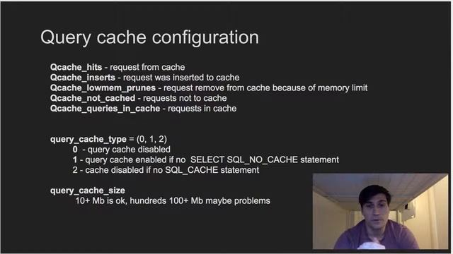 mysql query cache возможные проблемы кэширование запросов смотреть онлайн
