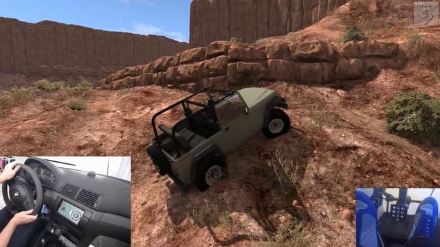 BeamNG Drive: Tackling a very hard Offroad Challenge! смотреть онлайн
