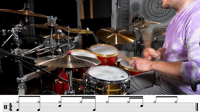 5 Powerful Drum Grooves For Beginners! Easy Beginner DRUM LESSON смотреть онлайн