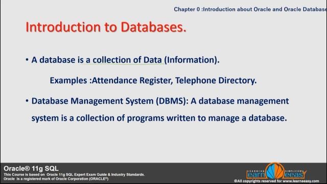 Chapter 0 Introduction about Oracle and Oracle Database смотреть онлайн