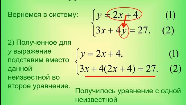 системы линейных уравнений смотреть онлайн