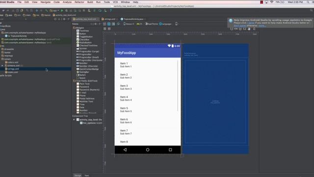 Food Application in Android смотреть онлайн