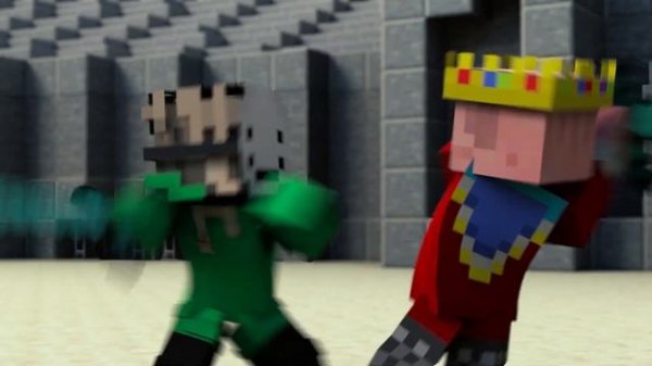 Dream vs Technoblade [Minecraft Fight Animation]