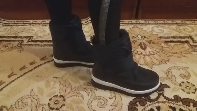 Дутики "Дейзи" темно-синие. ЛЮДМИЛА СТАДНИК смотреть онлайн