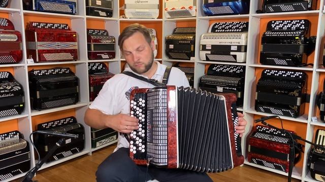 Духовой оркестр заменил один баянист! Вальс "Березка" на электробаяне! смотреть онлайн
