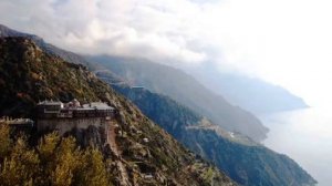 Афон пение Греческого монастыря Симона Петра