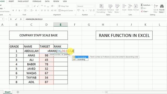 rank function in excel | rank function in excel in hindi |EXCEL IN URDU смотреть онлайн