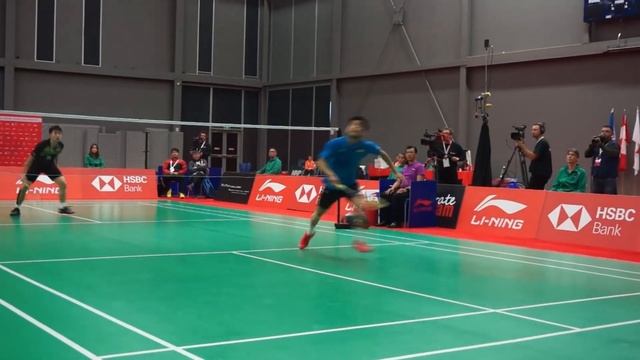 Example of two things required in badminton - reactions and luck! BWF World Junior Championship 201 смотреть онлайн