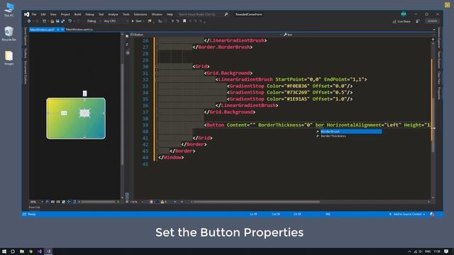 WPF - Rounded Corner / Curved Edge Window | UI Design | XAML | C# | Tutorial смотреть онлайн