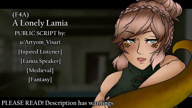 (F4A) A Lonely Lamia [Lamia x Soldier][Medieval][Fantasy][Injured Listener][Warnings in Description смотреть онлайн