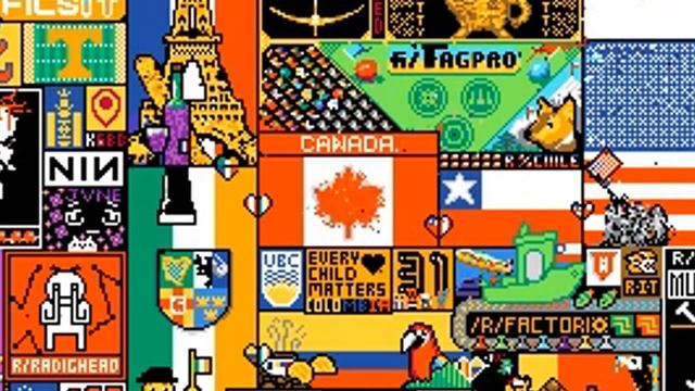 r/place - canada struggles to draw a leaf смотреть онлайн