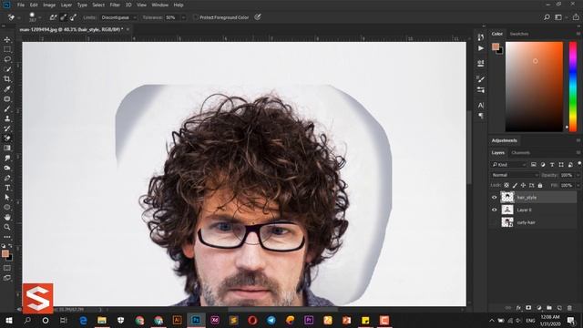 Other Way To Change Hair Style Using Photoshop | Sopheap Design смотреть онлайн