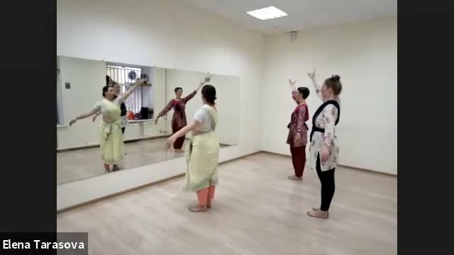 основы индийского танца бхаратанатьям, педагог Елена Тарасова смотреть онлайн