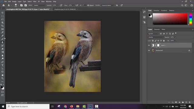 Photoshop 2020 | Clone Stamp Tool and Pattern Stamp Tools أداتي النسخ وختم الأنماط смотреть онлайн