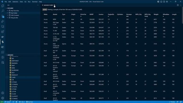 SAS VS Code Extension Overview смотреть онлайн