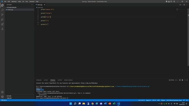 Python 0'dan Bölüm #1 Visual Studio Kurma Ve Print Fonksiyonu смотреть онлайн