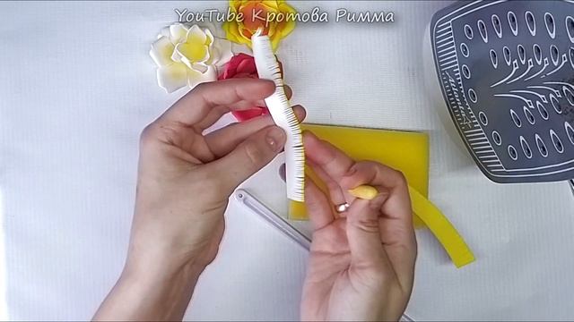 Резиночки для волос из фоамирана, цветочки из фоамирана, резинки для волос из фоамирана. смотреть онлайн