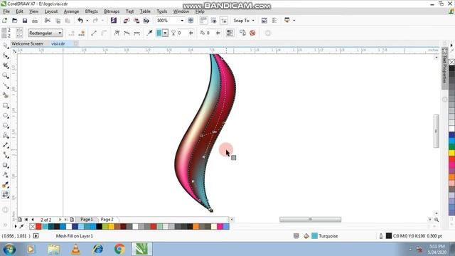 How To Use Mesh Tool In Coreldraw | Finger Logo Design | How To Make 3D Logo Design In Coreldraw смотреть онлайн