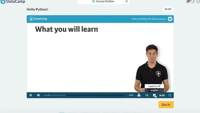 DataCamp -Tutorial - Lesson 1 - Data Scientist with Python - Introduction смотреть онлайн