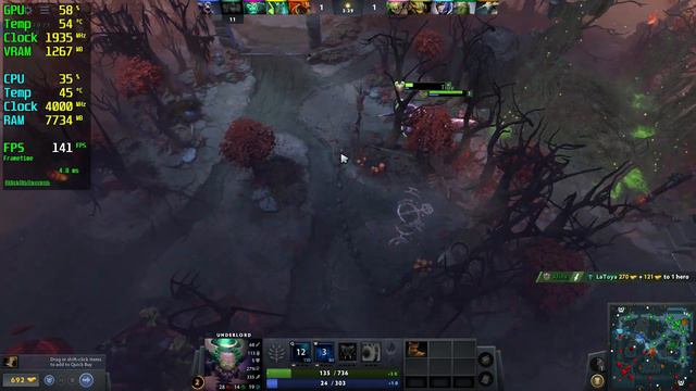 Dota 2 GTX 1660 Tİ - 1080p Medium, High, Ultra, смотреть онлайн